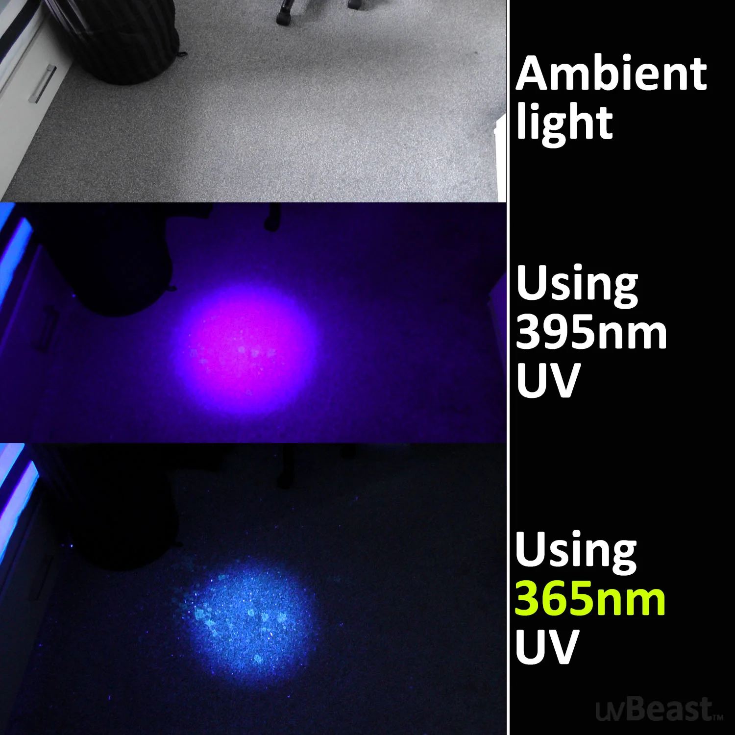 uvBeast Black Light UV Flashlight V3 365nm MINI - FILTERED Ultraviolet - USB-C Charge Port - Professional Grade - Image 10