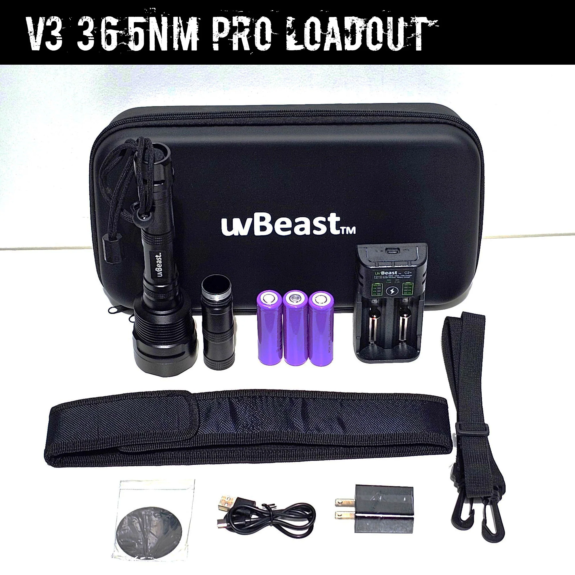 uvBeast NEW V3 365nm PRO Black Light UV Flashlight – HIGH DEFINITION Ultraviolet - HIGH POWER and LONG RANGE Professional Grade Beam Best for Professional/Commercial Use – USA Stock - Image 3